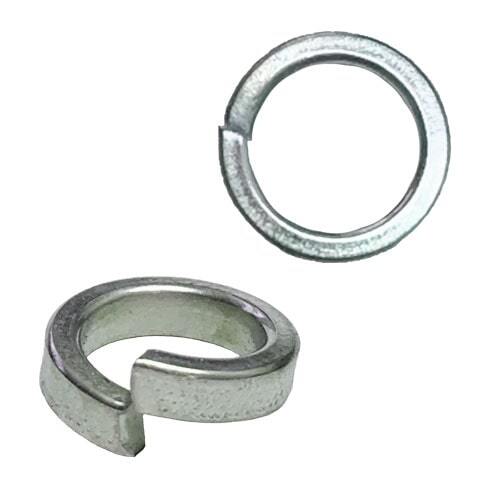 HCLW12ZP 1/2" Hi-Collar Split Lock Washer, Med. Carbon, Zinc